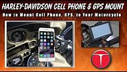 Harley Davidson Handlebar Cell Phone Mount