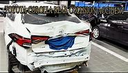 Toyota Corolla rear-end accident repair