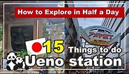 A Beginner's Guide to Half-Day Sightseeing :15 things to do around Ueno Station （Tokyo travel guide）