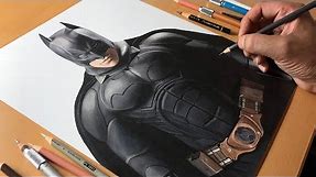 Drawing Batman (Christian Bale) - Timelapse | Artology