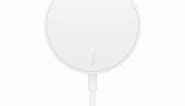 Belkin 7.5W Magnetic Portable Wireless Charger Pad - 6.6ft/2M Long Cable - MagSafe Charger Compatible - iPhone Charger Compatible w/ iPhone 15, iPhone 14, iPhone 13 - No PSU - White
