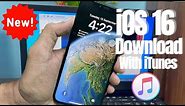 How to Download and install iOS 16 via iTunes
