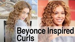 Beyonce Inspired Hair | Tight Curls with a Cone-Shaped Curling Iron | Fancy Hair Tutorial