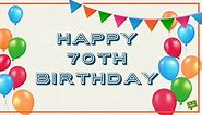 70th Birthday Wishes | Messages for 70-year-olds