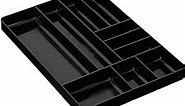 Ernst MFG 10 Compartment Drawer Organizer: Heavy Duty Stackable Tray for Automotive Garage Tool Organization - Low-Profile Toolbox Storage - Nuts and Bolts, Tools, Parts, Easy to Clean - Black