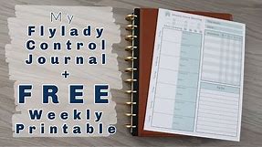My Flylady Control Journal | Home Binder | FREE PRINTABLE