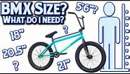 What Size BMX Bike / Frame Do I Need?