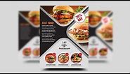 How to Create a Professional Flyer in Photoshop (Restaurant Flyer)