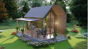 Cozy Tiny House Design 3x6 M ( 200 Sqft ) with Loft and Floor plan