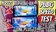 iPhone XR VS One Plus 7T PUBG Speed Test🔥| Gyro Delay + Touch Response Comparison