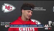 This is proof that Patrick Mahomes is Kermit The Frog