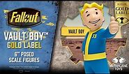 NEW Fallout™ Vault Boy™ Gold label 6" Posed Figure | Action Figure Showcase
