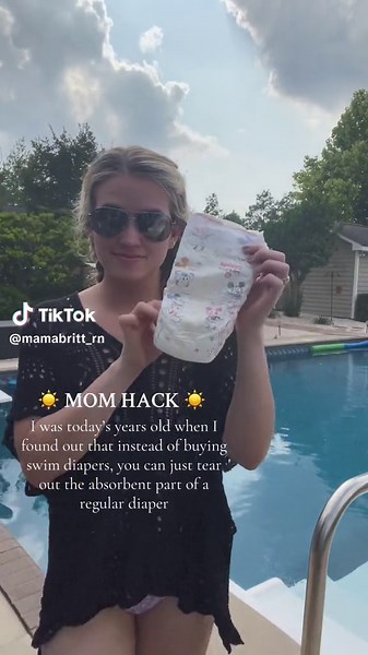 The Best Summer Hack! Swim Diaper Trick for Toddlers
