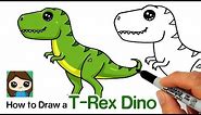 How to Draw a T-Rex Dinosaur Easy