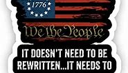 We The People Car Sticker,US Constitution Car Decal Patriotic USA Flag Waterproof Bumper Stickers for Car, Truck, SUV,Window, Indoor Outdoor Decors