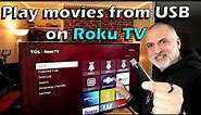 How to play movies from USB key on Roku TV - Step by step
