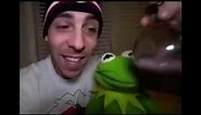 Kermit the frog drinks gay potion