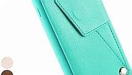iPhone 6 Wallet Case, ZVEdeng iPhone 6s Card Holder Case, Phone Cases iPhone 6s with Card Holder, iPhone 6 Case for Women, Wallet Phone Case with Card Slot Holder - Mint Green