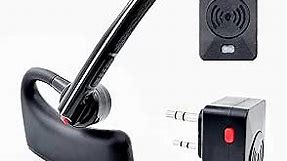 radtel Walkie Talkie Bluetooth Headset, Bluetooth Earpiece with Noise Cancelling Mic, Compatible BaoFeng Kenwood Quansheng Radios uv-k5 uv-5r & More. (Updated Version) (Original)