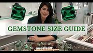 Reference guide for gemstone carat sizes