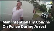 Florida Man Filmed Intentionally Coughing on Officers During Arrest | NowThis