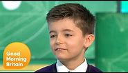10-Year-Old Beats His Own Record and Recites Pi to 258 Places | Good Morning Britain