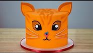 Orange Tabby Cat Cake