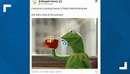 Kermit 'That's none of my business' meme named meme of the decade