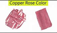 Copper Rose Color - How To Make Copper Rose Color - Color Mixing Video