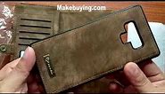 CaseMe Samsung Galaxy Note 9 Zipper Wallet Case