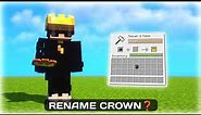 Minecraft helmet anvil rename crown | Crown Texture Pack