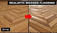 How to make Realistic Wooden Flooring 🌱 | Bump, Displacement and Gloss Map | Vray for Sketchup