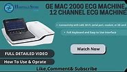 GE mac2000, 12 Channel ECG machine