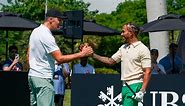 Lewis Hamilton and Tom Brady play golf in Miami!