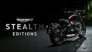 Introducing the ALL-NEW Triumph Bobber Purple Stealth Edition