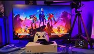 Fortnite on XBOX SERIES S... (Unboxing + 120 FPS Review)