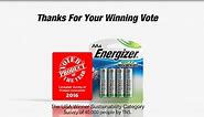 Energizer EcoAdvanced is a 2016 USA Product of the Year