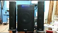 Panasonic SC-HT31 2.1 Channel Speaker System. Low cost budget speakers less than 100$.