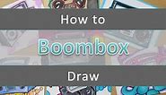 Graffiti Boombox Drawing Tutorial & Examples