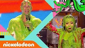 Every "SLIMING" Ever: 2018 KCA Edition 💚 | Kids' Choice Awards 2018 | Nick