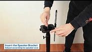How to Install Mounting Dream Height Adjustable Speaker Stands for MD5402-02