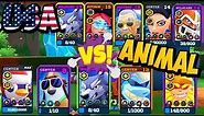 FRAG Pro Shooter Vol.3 - USA vs Animal Team Battle🤣Gameplay🔥(iOS,Android)