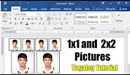 1x1 and 2x2 ID Pictures using Microsoft Word| Pantin Couple