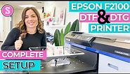 Epson F2100 Setup: DTG and DTF Printer Start to Finish Setup