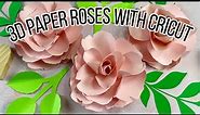 How to Make Small 3D Paper Roses (Paper Flowers) With Cricut