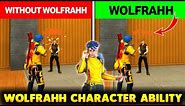 Wolfrahh ability in free fire | Wolfrahh character ability | Free fire wolfram character ability