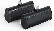 2 Packs of USB C Portable Chargers, 5000mAh Portable Android Chargers Fast Charge Cordless Battery Pack Compatible for Samsung Galaxy S22, S21, S20, S10, S9, S8, Pixel, Moto, LG, Oculus Quest, Android