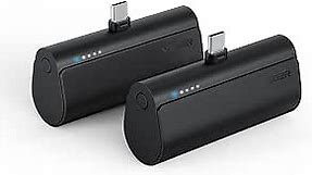 2 Packs of USB C Portable Chargers, 5000mAh Portable Android Chargers Fast Charge Cordless Battery Pack Compatible for Samsung Galaxy S22, S21, S20, S10, S9, S8, Pixel, Moto, LG, Oculus Quest, Android