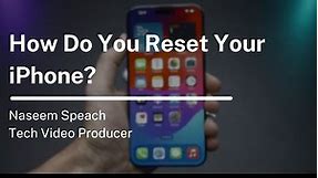 How to Hard Reset an iPhone