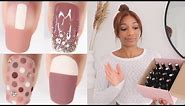 EASY gel polish nail art compilation | testing gel polish kit from Amazon Prime